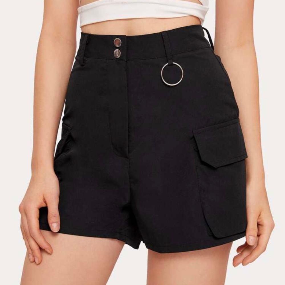 Black Cargo Shorts